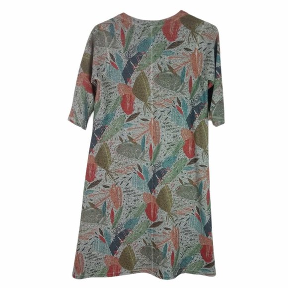 Inoah Midi Shift Dress Wearable Art Made USA - Picture 2 of 7